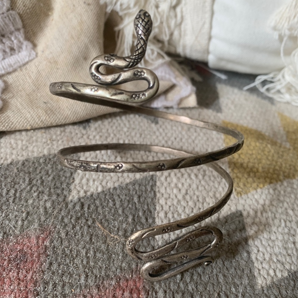 Silver Snake arm band